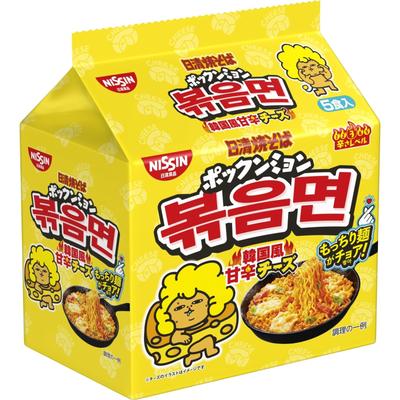 Nissin Foods Nissin Yakisoba Bokkeum Myun Korean Style Sweet and Spicy Cheese Instant 510g X 6 Packs 5-pack