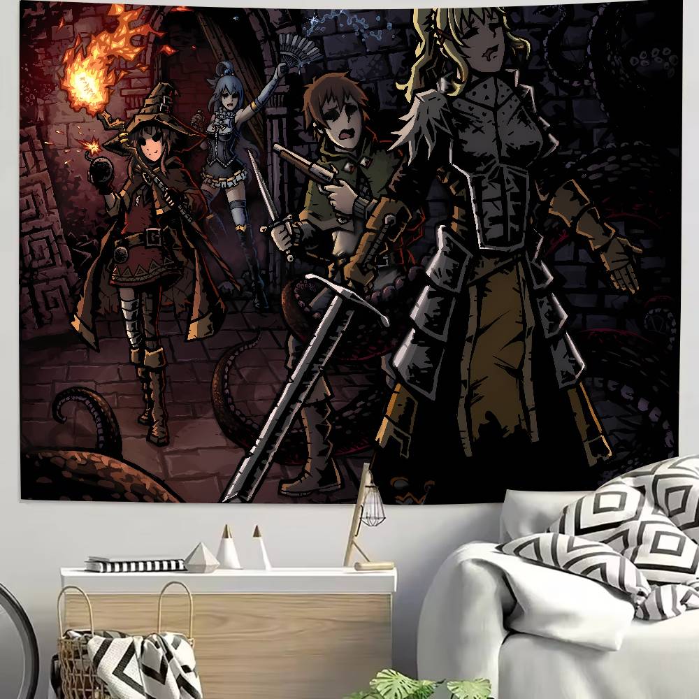Large Cool Darkest Dungeon Video Gaming Popular Room Decoration Wall Tapestry Art Room Home Decor Wall Art Decor