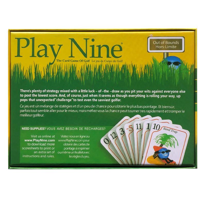 Play Nine Golf Card Jogo de Cartas de Golfe Para Família e Amigos