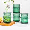 Leweishi Stacked Bamboo Leaf Glass Water Cup