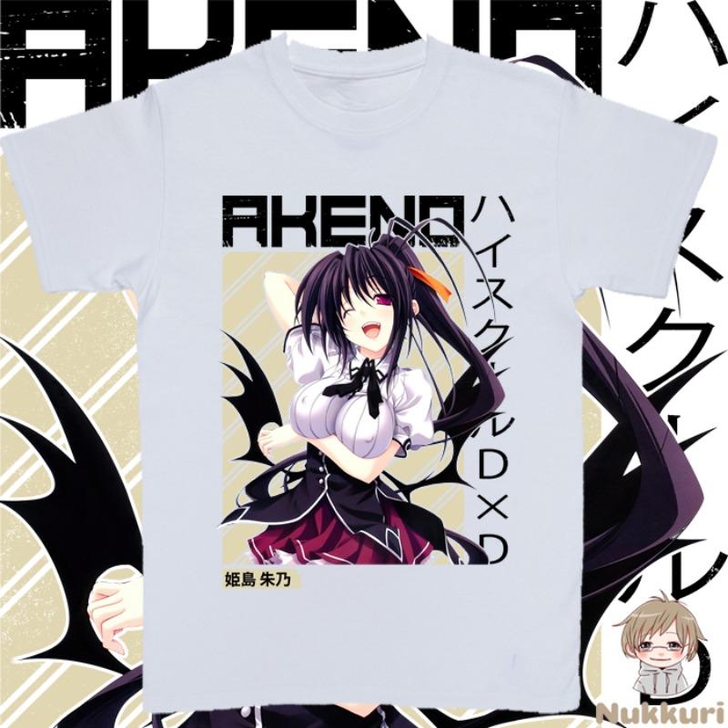 Japanese Anime Women's T-shirt - High School DxD - Akino Himejima Summer Women's Fashion Top T-shirt