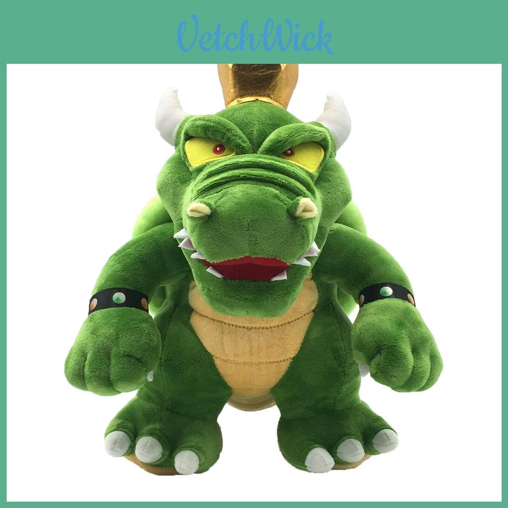 Entzückendes Super Mario King Koopa Bowser Plüschtier Weiche Stofftier Grüne Tierpuppe 30 cm