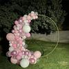 117Pcs pink and white latex balloon set suitable for birthday parties, weddings, Valentine's Day party decoration