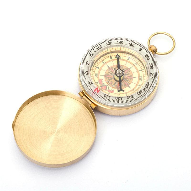 Portable Hiking Survival Pocket Watch Compass Outdoor Compass - Luminous High-precision North-pointing Compass