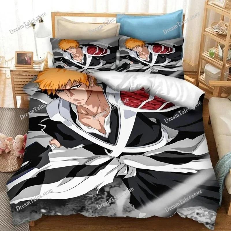 Bleach Thousand-Year Blood War Beddengoed Set Cartoon Anime Set Volwassen Kind Slaapkamer Dekbedovertrek Sets 3D Print Anime Luxe Cadeau741