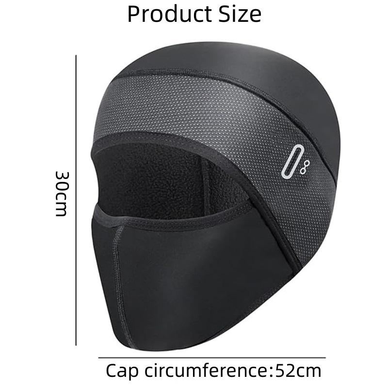 Glugă Elastică de Ciclism Iarnă Termică Rezistentă la Vânt Mască de Schi Motocicletă Balaclavă Acoperire Față Căciulă Skull