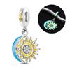 Original 925 Silver Charms Star Moon Sun Starry Sky Pendant Beads For Women Fit Bracelet DIY Fine Jewelry