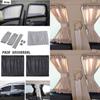 Luxuriöses beiges VIP-Auto Van SUV Fenster Vorhang-Set für verbesserten UV-Schutz
