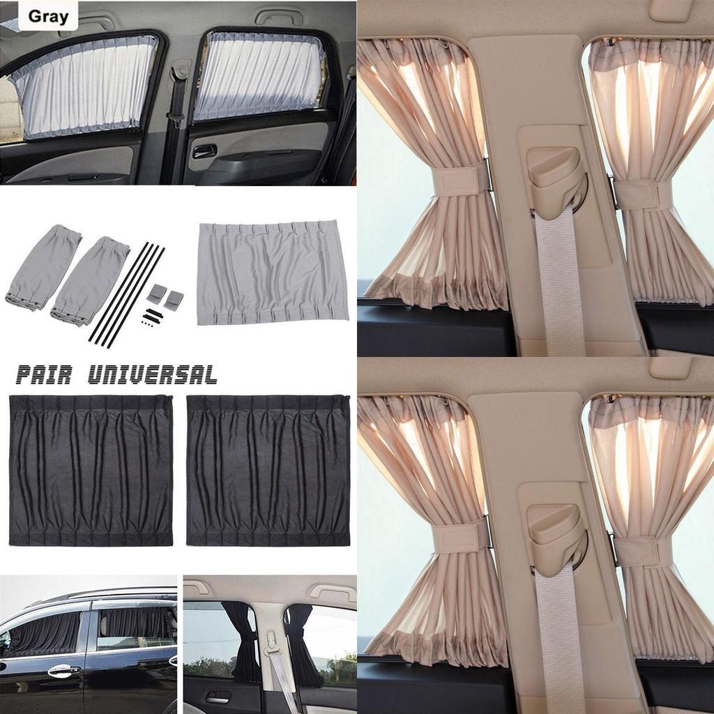 Luxuriöses beiges VIP-Auto Van SUV Fenster Vorhang-Set für verbesserten UV-Schutz