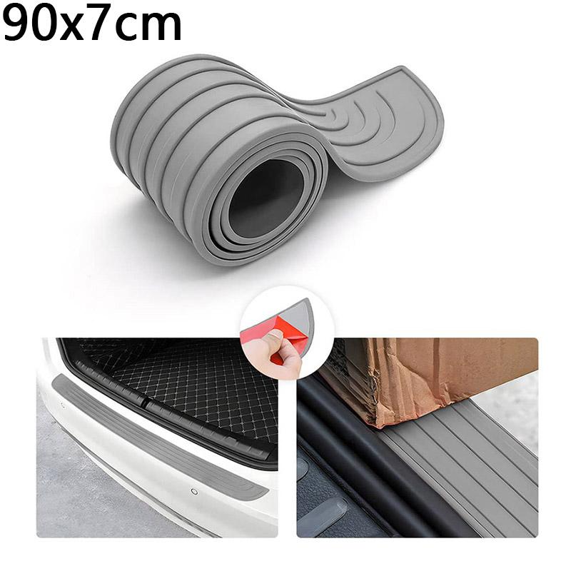 Protecție universală pentru bara de protecție spate a mașinii din PVC Placă adezivă moale pentru zgârieturi de portbagaj, protectie anti-zgârieturi, acoperire pentru prag, margine de protecție