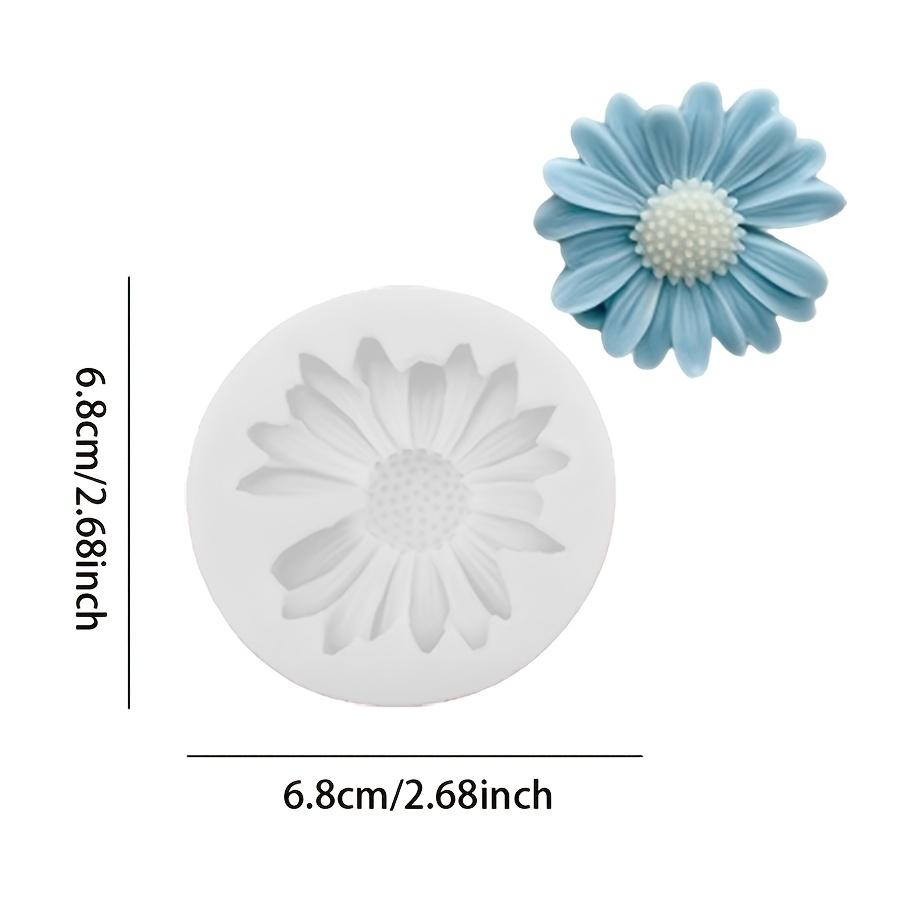DIY Silicone Candle Mold with Daisy Design, No-Hole and with-Hole Options for Soap, Resin Casting Aromatherapy, Plaster Crafts Home Decor Candle Mold