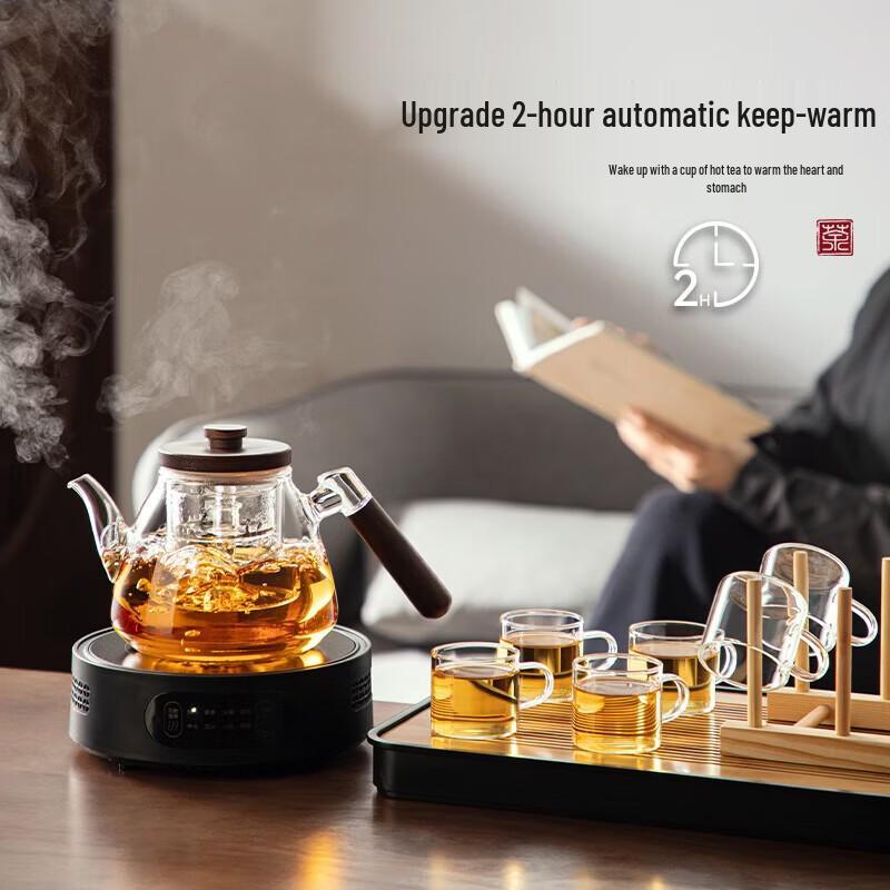 YIHUTEA Glass Teapot & Electric Tea Stove Set