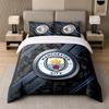 Ensemble de literie 3 pièces Manchester City Drap doux et deux taies d'oreiller Décor de chambre à coucher