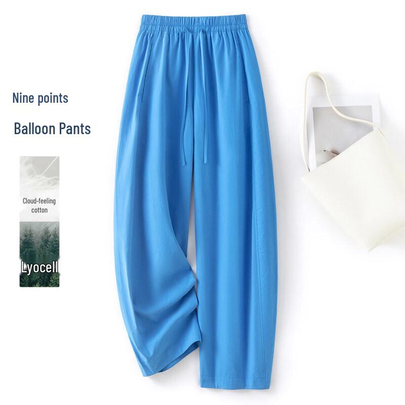 IHIMI Women s Lyocell Balloon Cropped Pants M