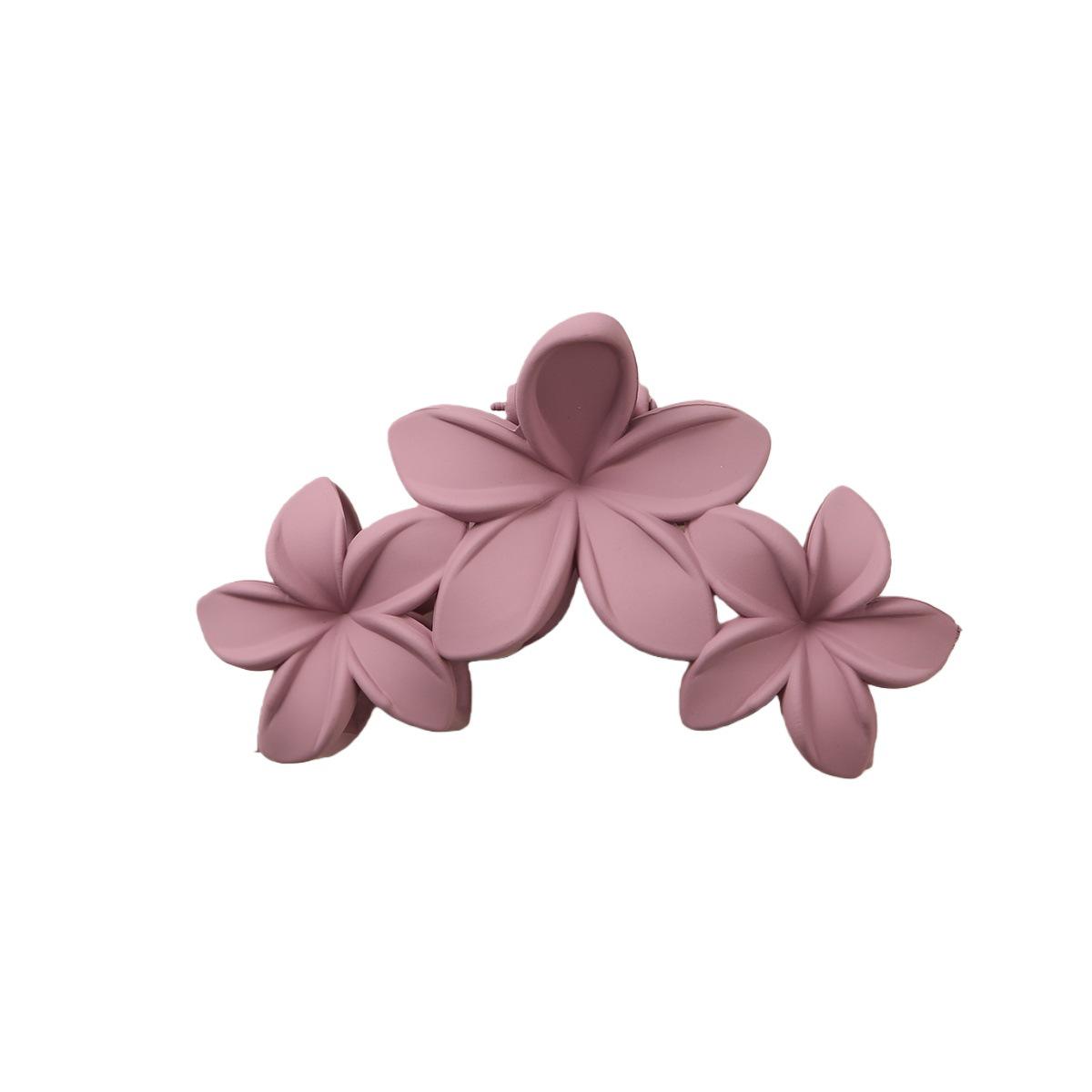 Матовая Цветок Лепесток Акулий Зажим - Ретро Европейский Аксессуар Для Волос Bulk Packaged