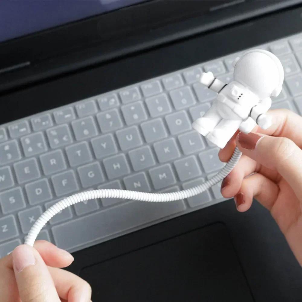LED Flexible USB Light Astronaut Night Lamp for Laptop Car Power Bank Decorative Portable Lighting Toy