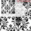 2D flat Photography Backdrop Party Backdrop Black Floral Motifs 100% Polyester Vibrant Reunion for Booth seats and studio