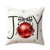 Elk Deer Christmas Pillow Cover Linen Xmas Tree Pillowslip Snowman Pillow Cover  Living Room Sofa