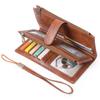 New women's long wallet retro three-fold mobile phone bag