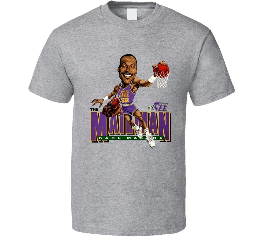 Karl Mailunisex Malone Utah Caricature Retro T Shirt S