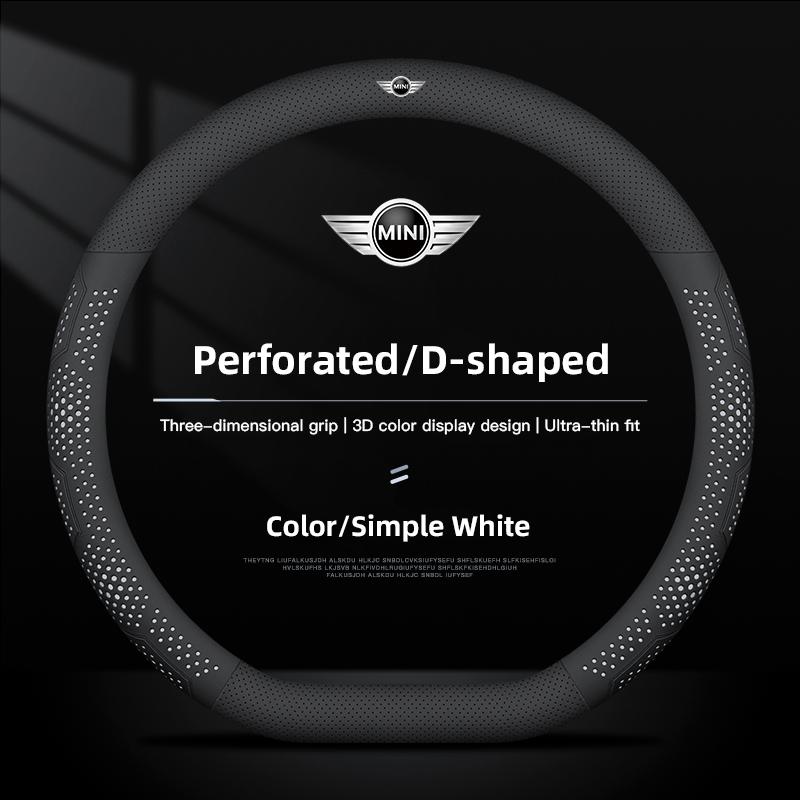 Car Steering Wheel Cover Ultra-thin Breathable Case For MINI Cooper R56 F56 R50 JCW Cabrio Aceman Countryman Clubman Roadster