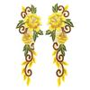 1Pair Dress Embroidered Fabric Sticker Flower Applique Fashion Garment Accessories Sewing DIY Cheongsam Patch Lace Patches