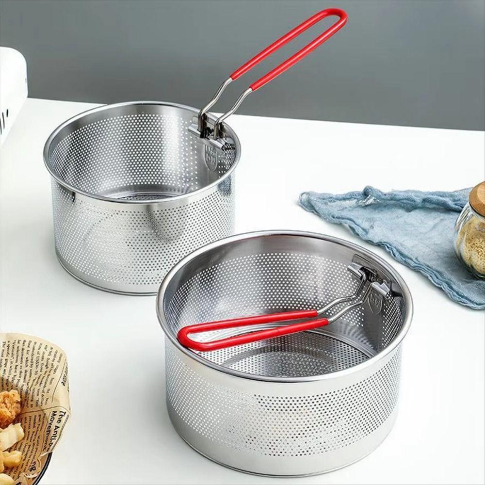 Mesh Design Fried Sieve Basket Easy Clean Cooking Basket Food Filter Vegetable Frying