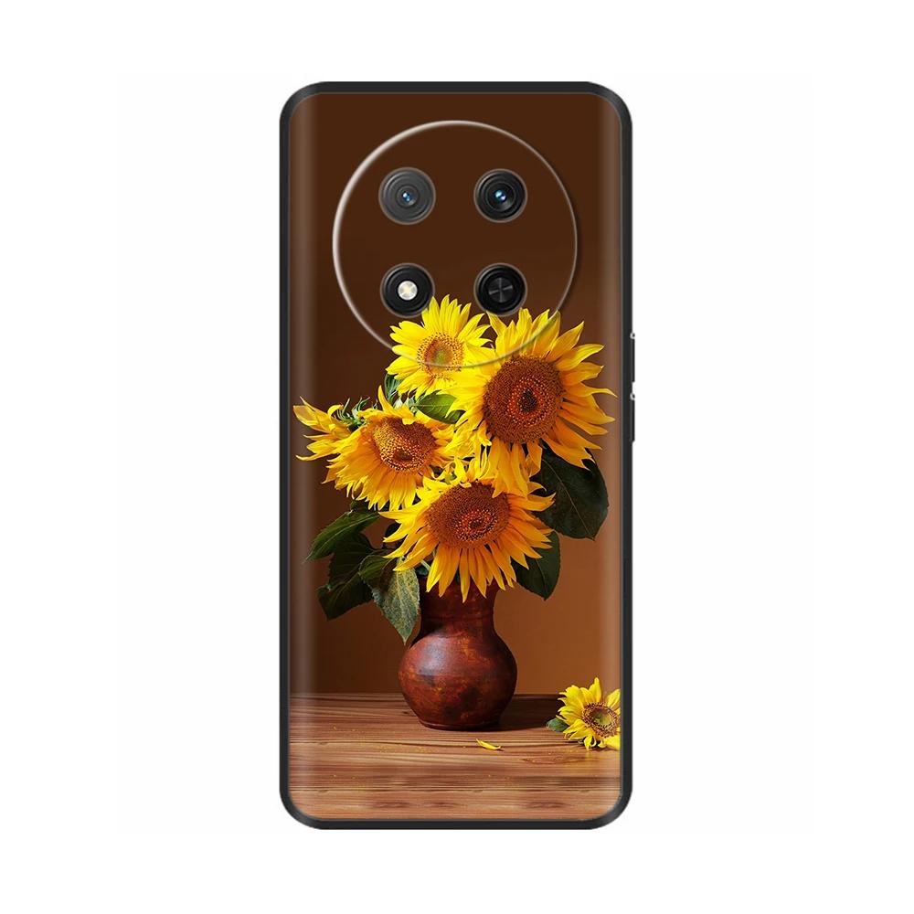 Für Honor Magic7 Lite 5G Hülle Blume Weiche Silikonhülle Für Coque Honor Magic7 Lite Hülle Magic 7 Handyhülle Magic7 Pro Schalen