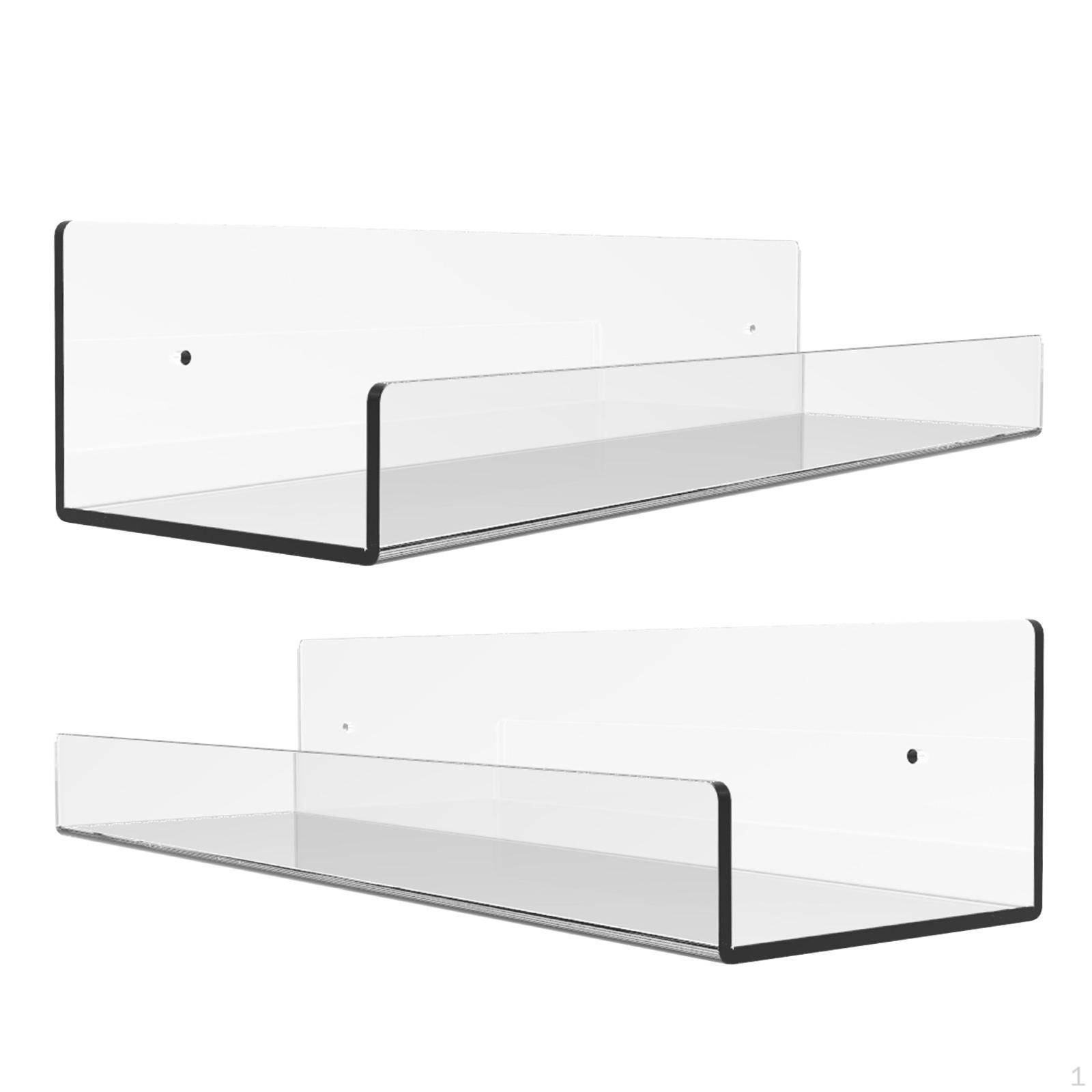 

Акриловые полки для душевой кабины, прозрачные настенные плавающие полки для ванной комнаты