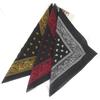 Unisex Cotton Bandana Kerchief Hip Hop Black Hair Band Neck Scarf Sports Headwear Wrist Wraps Head Square Scarves Handkerchief