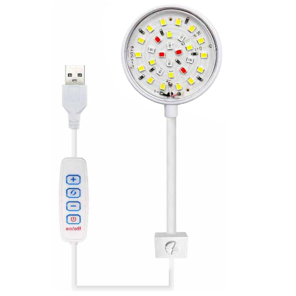 Aquarium LED Light 5W/7W LEDs for Saltwater Fish Tanks Clip-on Coral Tanks Aquarium Light with Clip Adjustable Hose