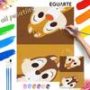 Digital Oil Painting Chip N Dale Diy Coloring Handpainted Filling Home Decoration Gift Set Artistic Canvas Wall Art Decor Kit