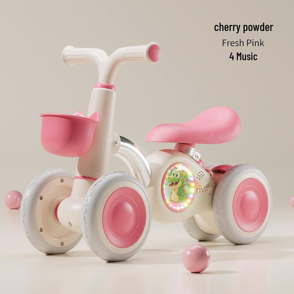 Children's Four-Wheel Balancing Glider Scooter - Pedal-Free Yo-Yo Car