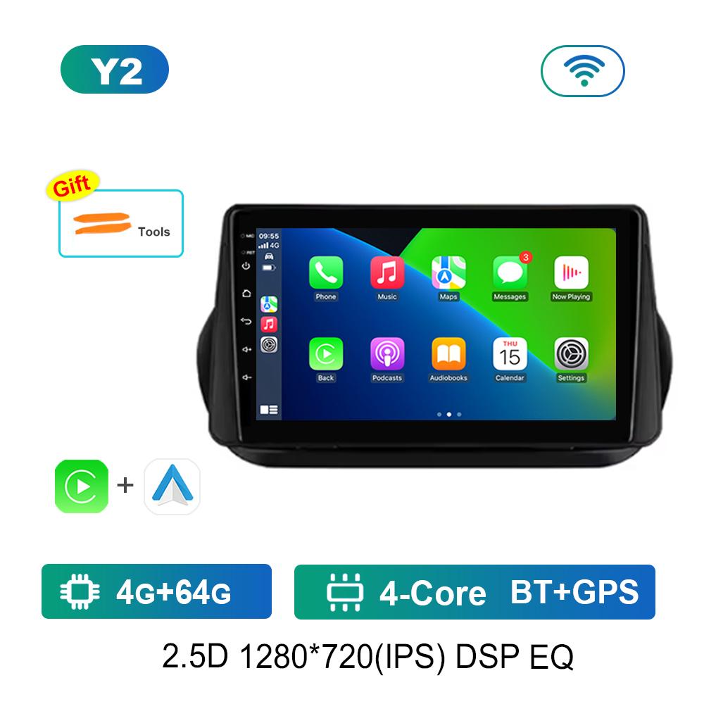 Android OS for Fiat Fiorino Qubo for Citroen Nemo for Peugeot Bipper 2008 - 2017 Carplay GPS Car Video Multimedia Player WiFi BT