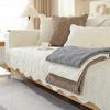 Seasonal Universal Thickened Sofa Mat Solid Color Chenille Minimalist Comfortable Seat Cushion Breathable Dustproof Sofa Towel