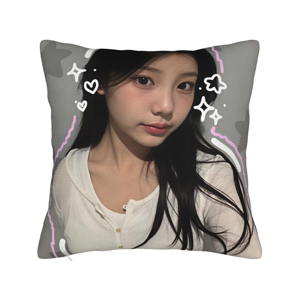 W-Wonhees-S Super Real Me Pillow Case Cushion Cover Square Pattern Pillow Cover Pillowcases For Office Car Home Decorative