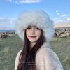Warm Plush Hat Velvet Basin Hat Women Mongolian Northeast Hat Women Autumn and Winter Hat Korean Style Wool Hat Round Hat