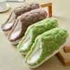 Winter solid color cotton slippers new cute indoor home warm non-slip cotton mop