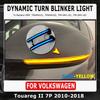 2Pcs For VW Touareg II 2010 2011 2012 2013 2014 2015 2016 2017 2018 LED Dynamic Mirror Blinker Light Sequential Turn Signal Lamp