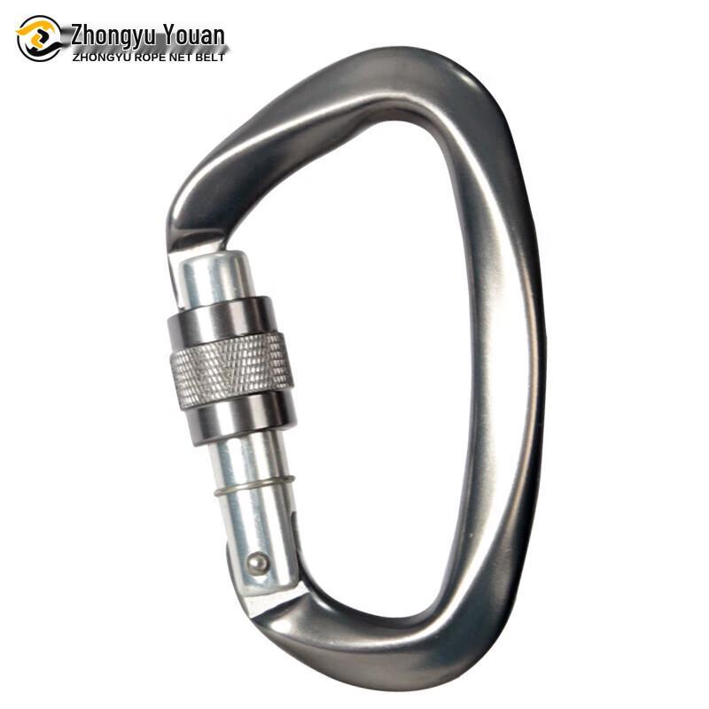Zhongyu Youan Aviation Aluminum D-Type Screw Lock Carabiner