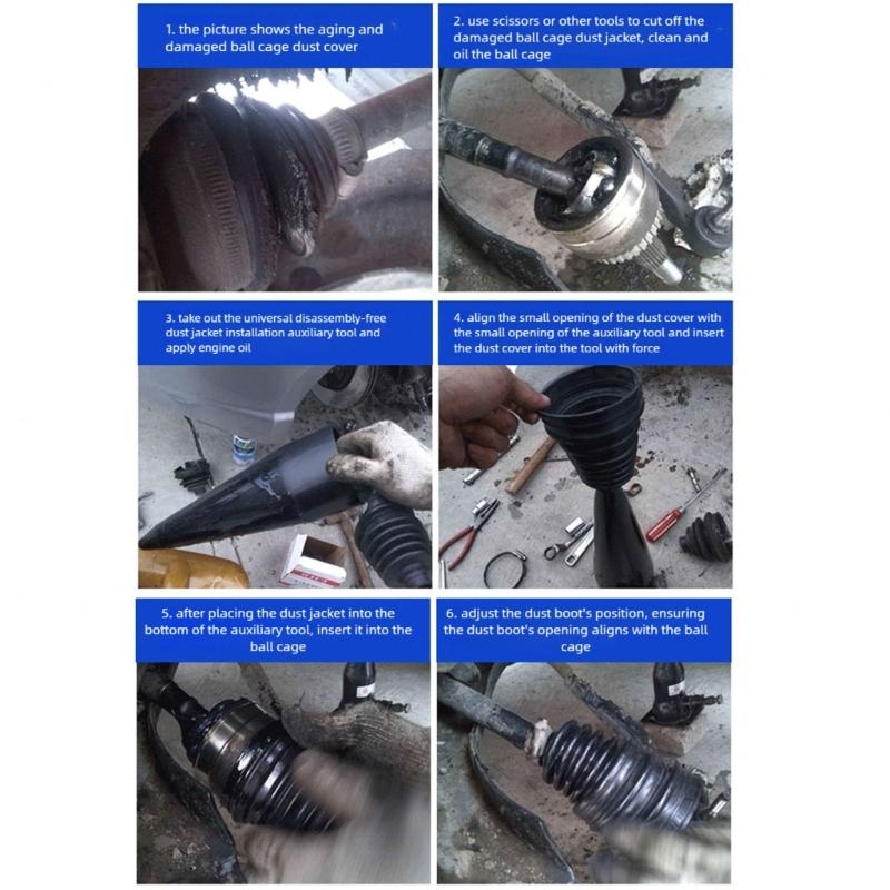 High Performances Silicone CV Joint Boot Kit Universal Front Axles Dust Cover For Multiple Car Models