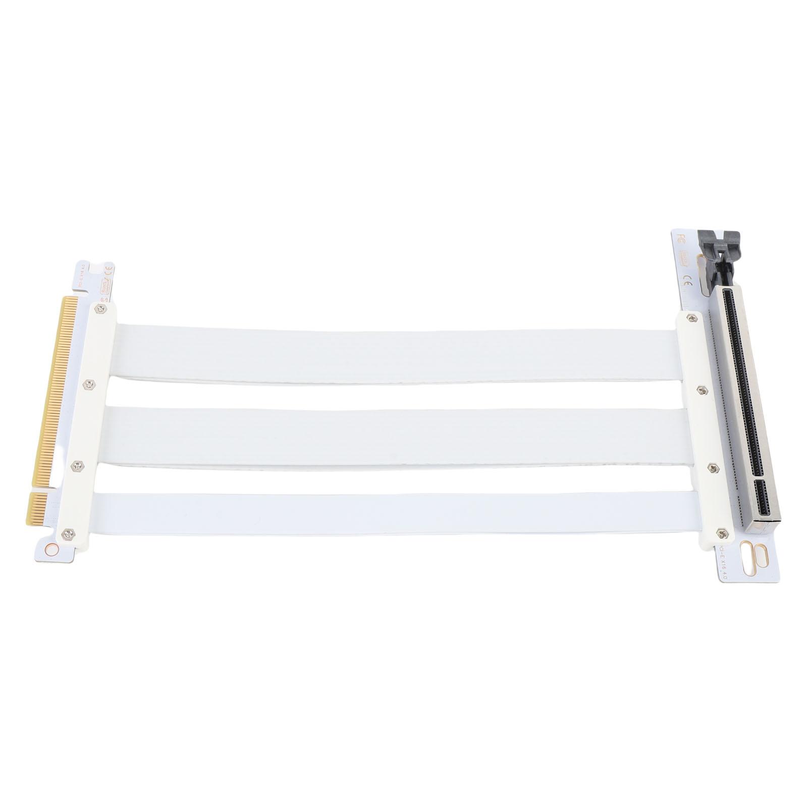

Замена кабеля PCI-E 4.0 X16 Riser для графических процессоров RTX4090 Ti 8900 XT 128 Гбит/с, гибкий, под углом 90 градусов 10cm/3.9in