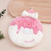 1Pcs Cute Donut Towel with Hanging Function Absorbent and Soft Not Easy To Shed Hair Kitchen and Bathroom Small Towel