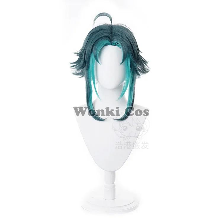 Game Impact Xiao Cosplay Costume Wig Short Party Costumes Gen Xiao Cosplay Shin Full Set Men Halloween Suits