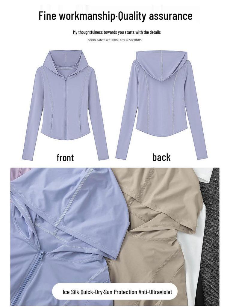 Women's Quick-Dry Sportswear Set: Summer 2024 Fitness Pants & Sun-Protection Running Gear