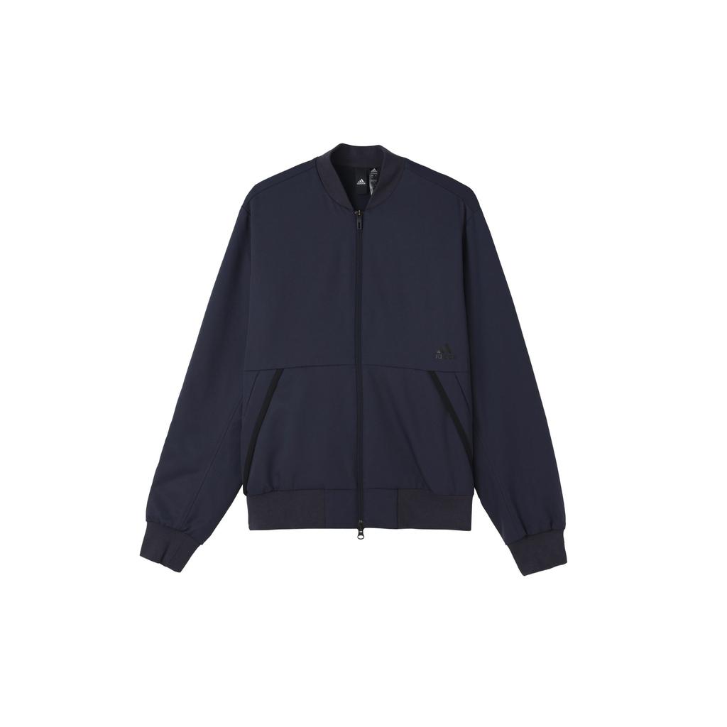 adidas Future Icon Bomber Logo Print Fleece Lined Thermal Sports Pilot Jacket Men's Legend Ink GP0977