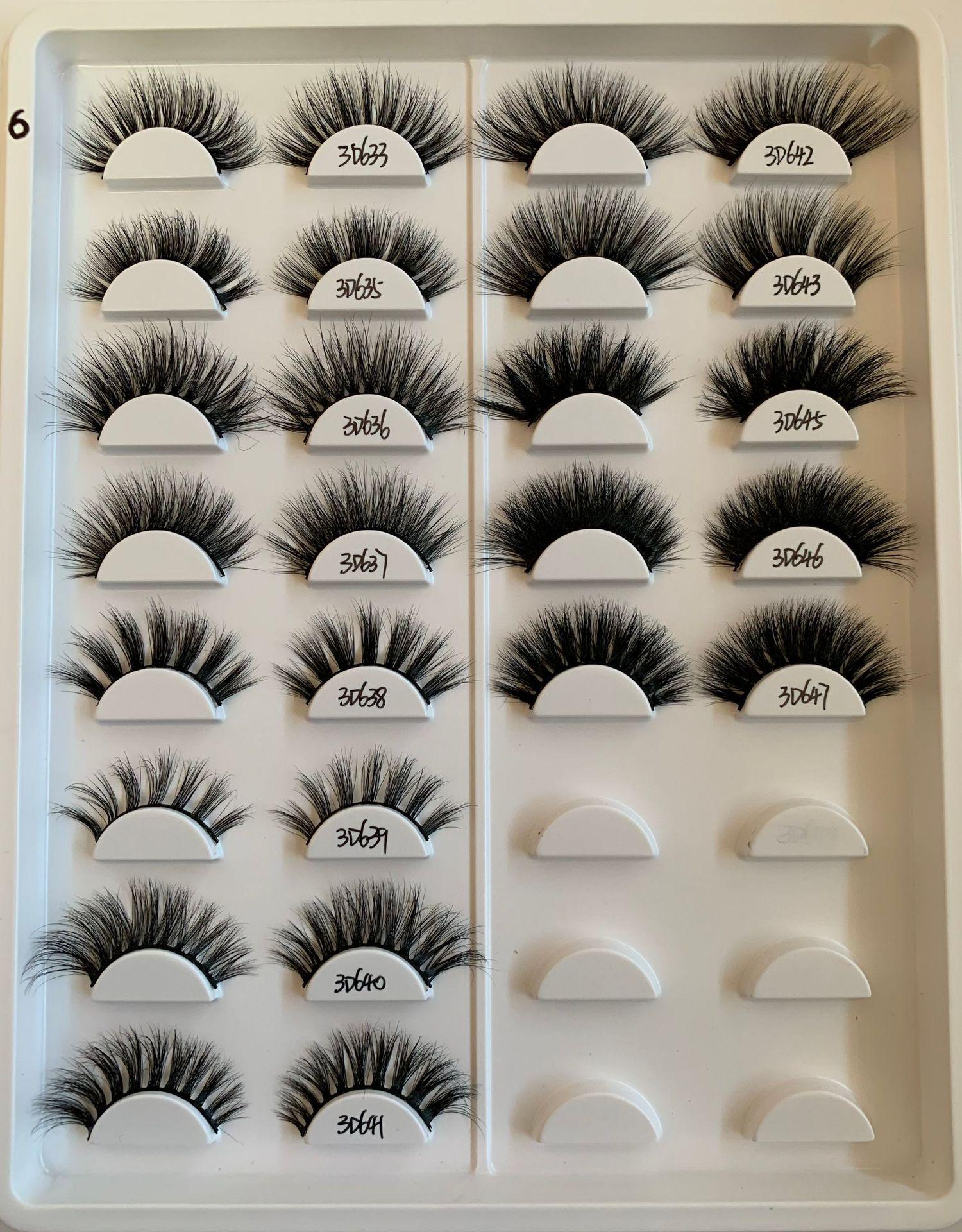 

3D Норковые ресницы: Короткие, Мягкие, Густые, Завитые, Длинные, Накладные ресницы