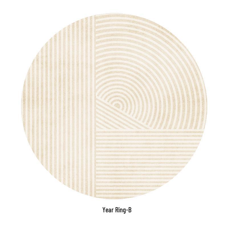 Wabi-Sabi Round Floor Mat Carpet for Living Room, Bedroom, Office, or Gaming Chair Cushion.