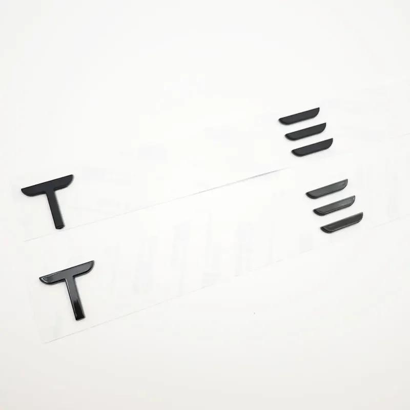 Autosticker 2025 Nieuwe Tesla 3D ABS Letters Tesla Logo Koolstof Chroom Zwart Rood Embleem Auto Achterklep Stickers Voor Tesla Model 3 Y X