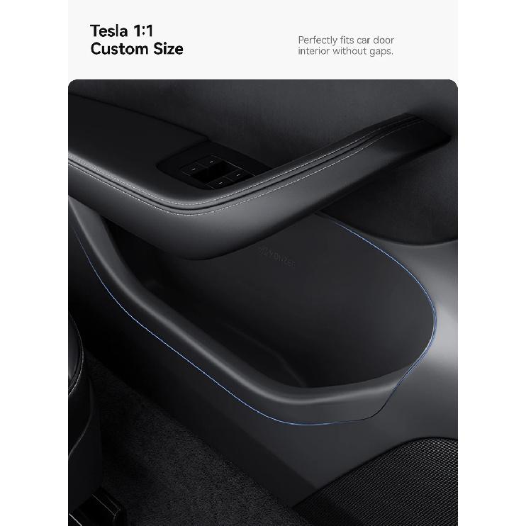 YZ For Tesla Model 3/Y/YL Juniper Highland Door Side Storage Box Full-Cover Front and Rear Interior Storage Box Accessories